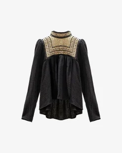 Chemises & Tops>Mes Demoiselles Paris Blouse Nessa Noir