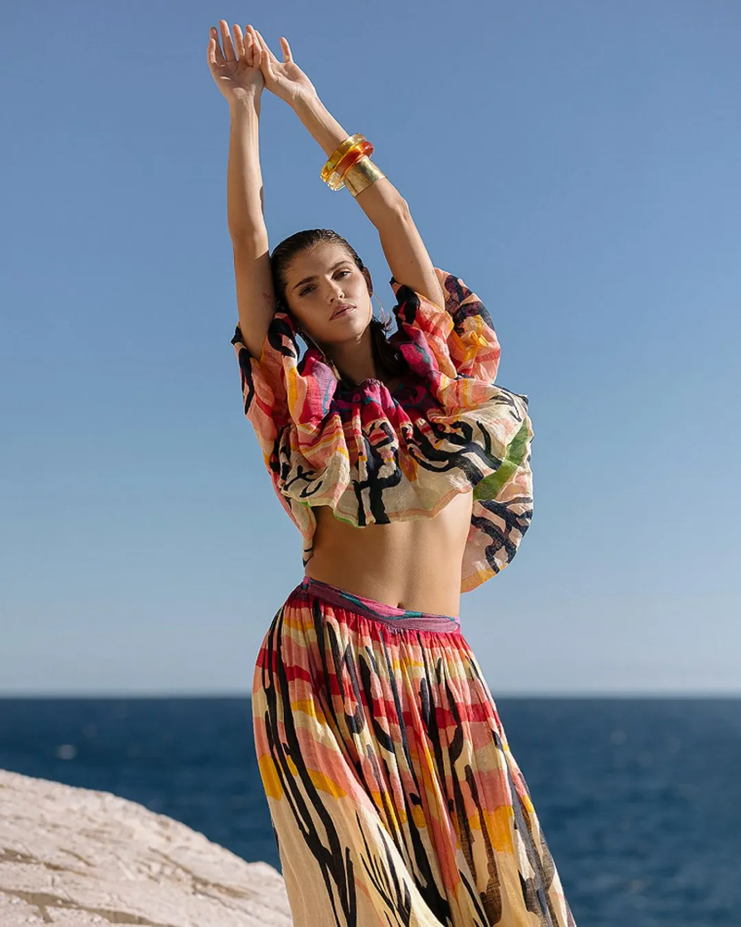 Chemises & Tops>Mes Demoiselles Paris Blouse Sachem Multicolore