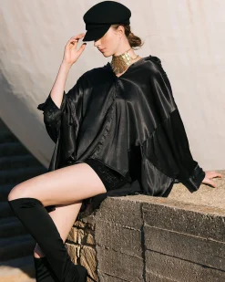Chemises & Tops>Mes Demoiselles Paris Blouse Suram Noir