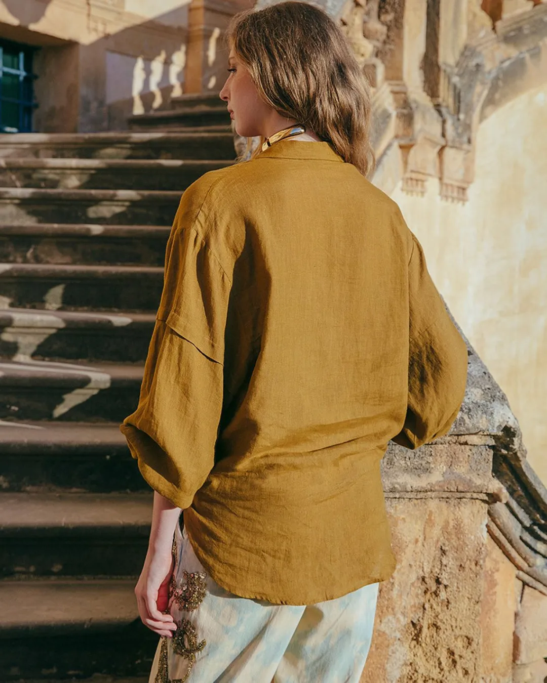 Chemises & Tops>Mes Demoiselles Paris Chemise Cerea Bronze