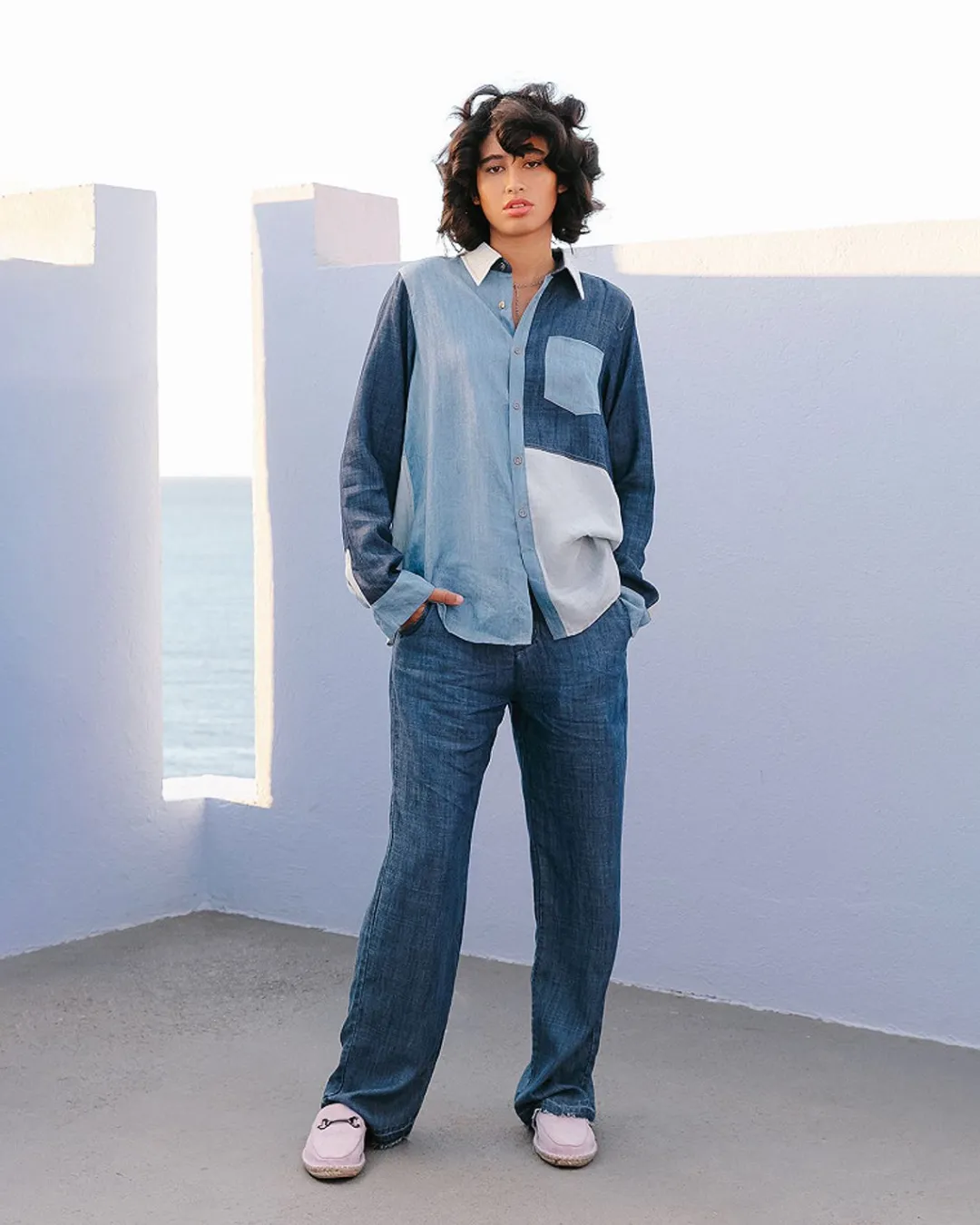 Chemises & Tops>Mes Demoiselles Paris Chemise Dena Denim