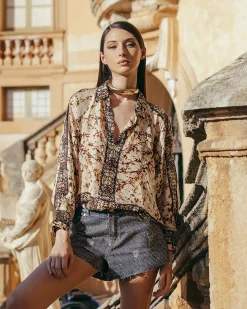 Chemises & Tops>Mes Demoiselles Paris Chemise Sultana Beige