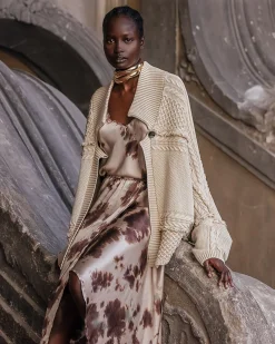 Pulls & Gilets>Mes Demoiselles Paris Gilet Satsuki Beige