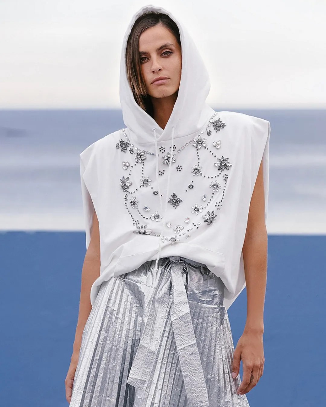 Robes & Jupes>Mes Demoiselles Paris Jupe Diphda Argent