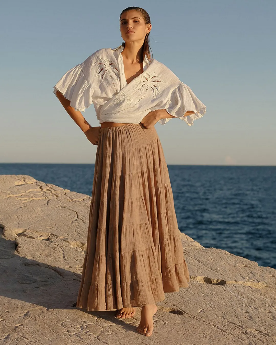 Robes & Jupes>Mes Demoiselles Paris Jupe Gateau Sable