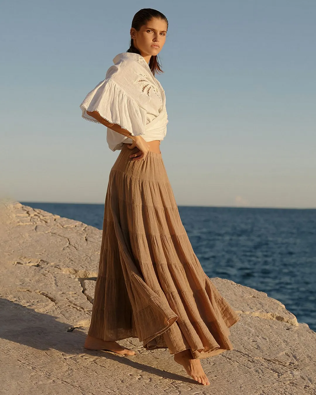 Robes & Jupes>Mes Demoiselles Paris Jupe Gateau Sable