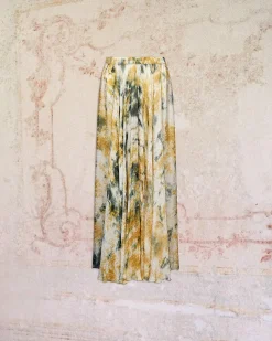Robes & Jupes>Mes Demoiselles Paris Jupe Ina Kaki / Ocre