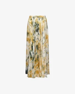 Robes & Jupes>Mes Demoiselles Paris Jupe Ina Kaki / Ocre