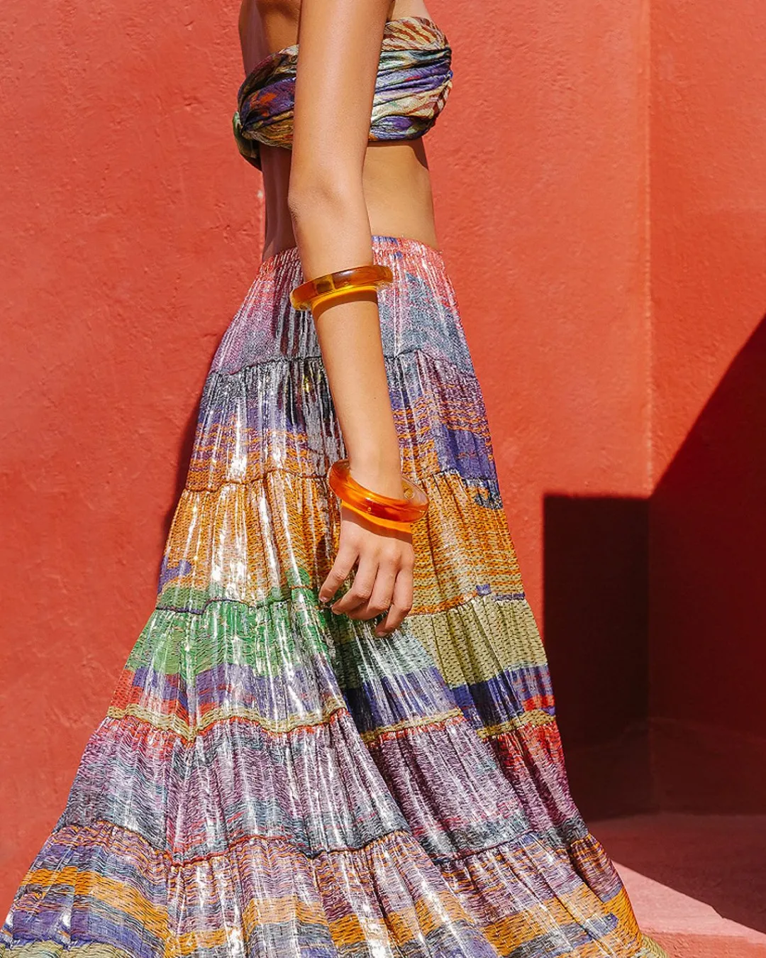 Robes & Jupes>Mes Demoiselles Paris Jupe Ritania Imprime Multicolor