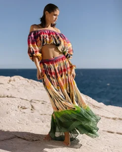 Robes & Jupes>Mes Demoiselles Paris Jupe Sonoran Multicolore