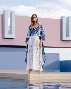Kimonos & Ponchos>Mes Demoiselles Paris Kimono Cutilisci Bleu