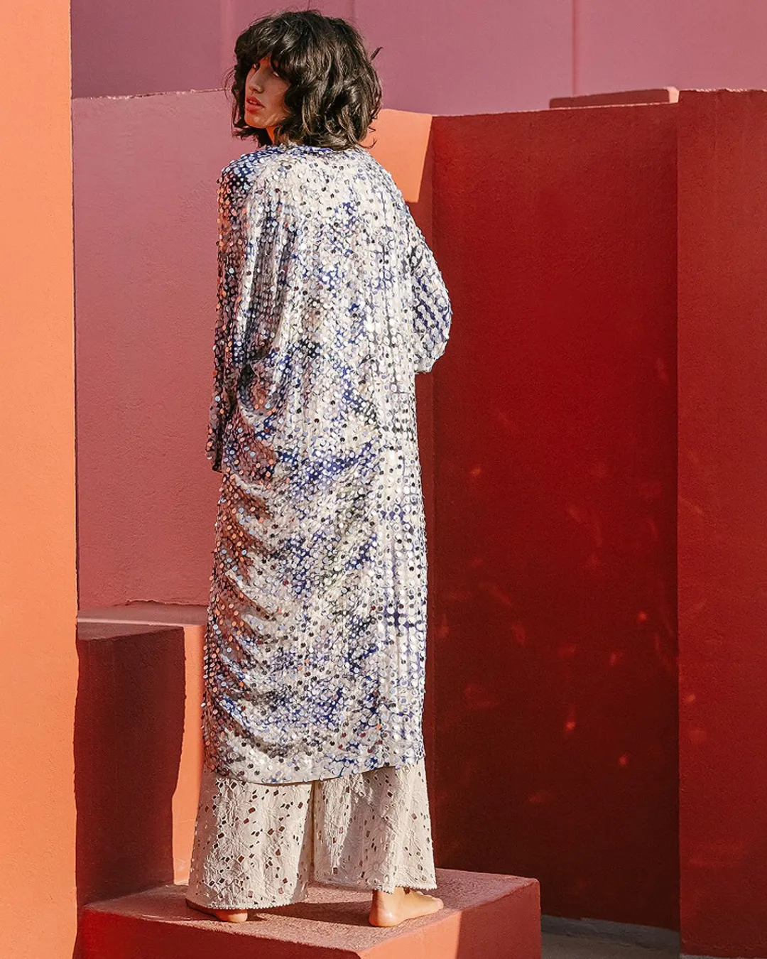 Kimonos & Ponchos>Mes Demoiselles Paris Kimono Dyonisos Bleu