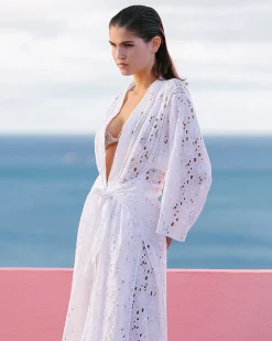 Kimonos & Ponchos>Mes Demoiselles Paris Kimono Lilibet Blanc