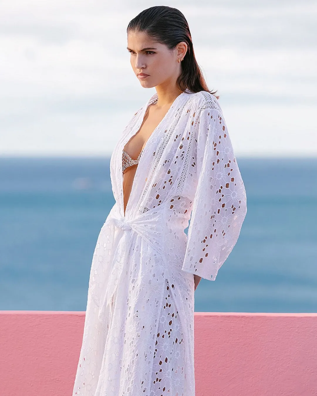 Kimonos & Ponchos>Mes Demoiselles Paris Kimono Lilibet Blanc