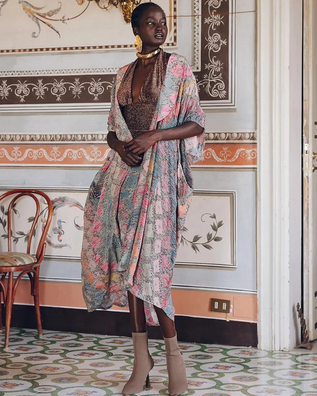 Kimonos & Ponchos>Mes Demoiselles Paris Kimono Otranto Multicolore