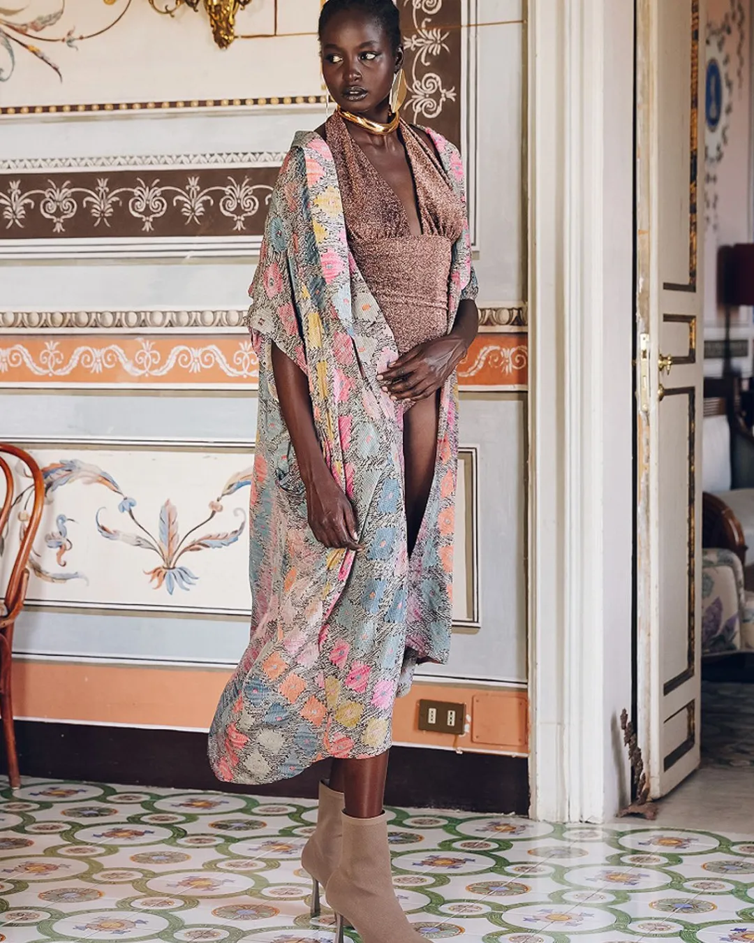 Kimonos & Ponchos>Mes Demoiselles Paris Kimono Otranto Multicolore