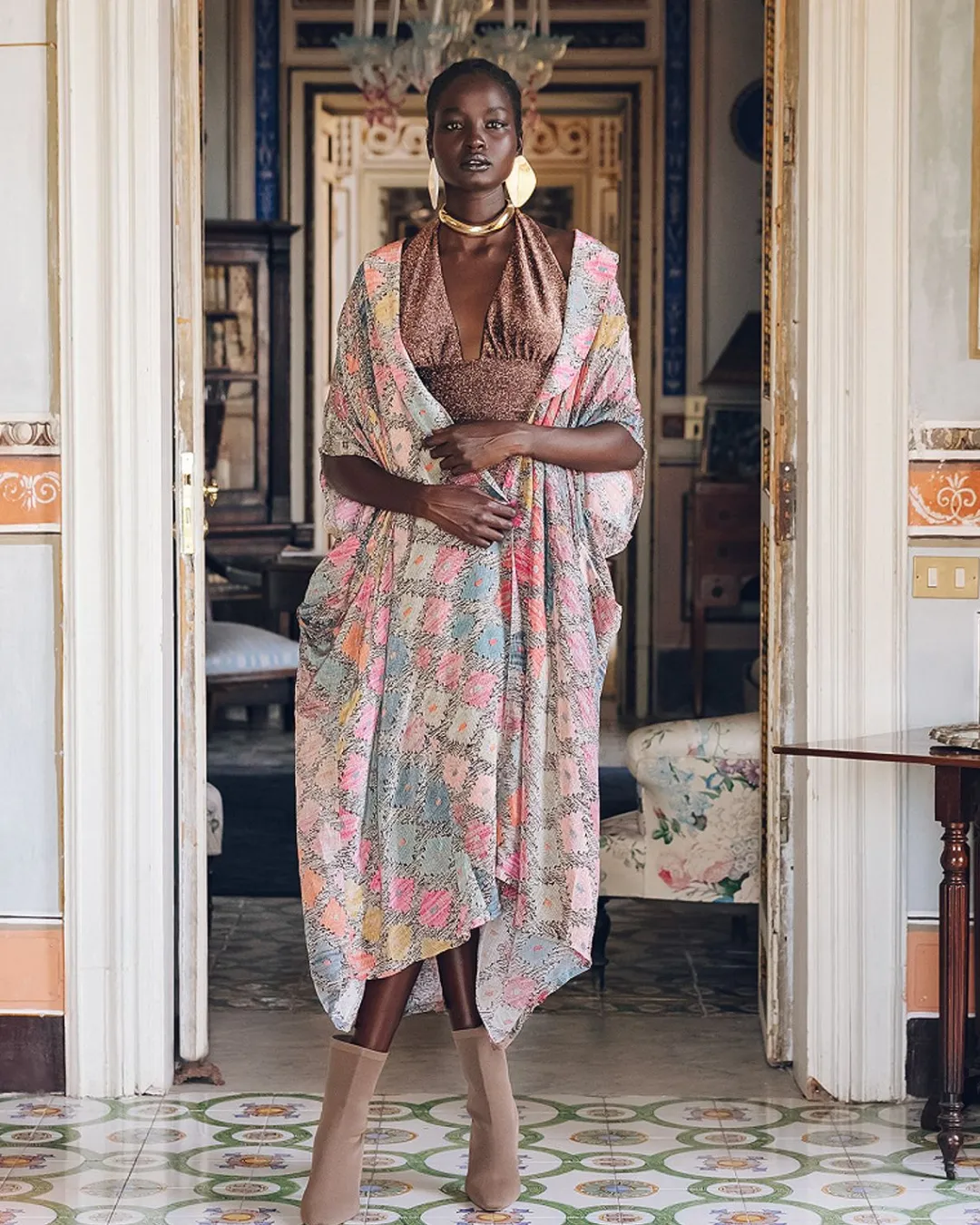 Kimonos & Ponchos>Mes Demoiselles Paris Kimono Otranto Multicolore