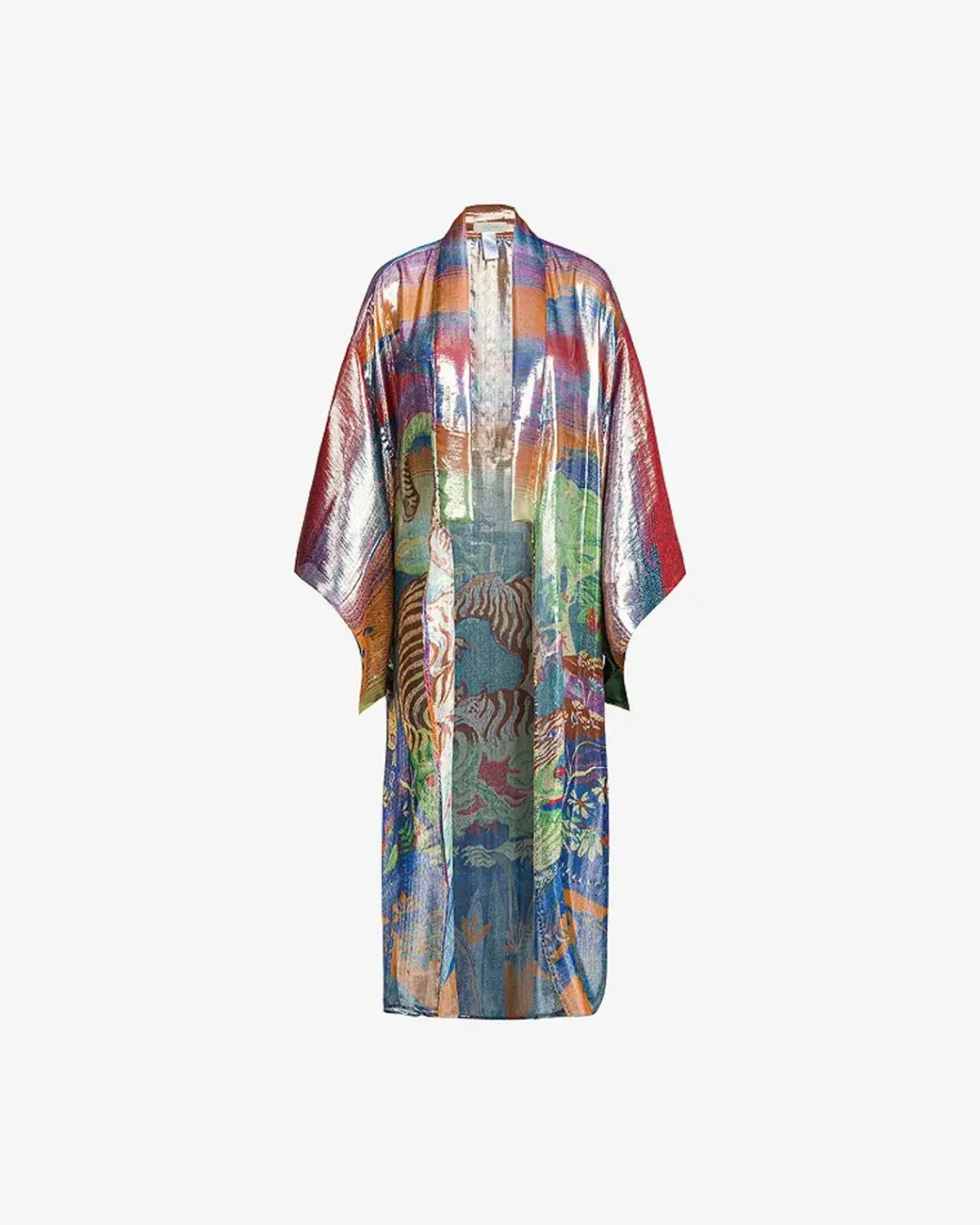 Kimonos & Ponchos>Mes Demoiselles Paris Kimono Roar Imprime Multicolor
