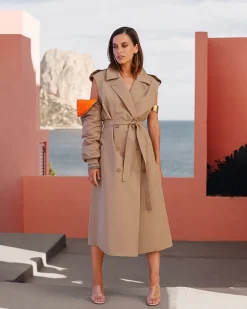 Manteaux & Vestes>Mes Demoiselles Paris Manteau Raspail Bronze