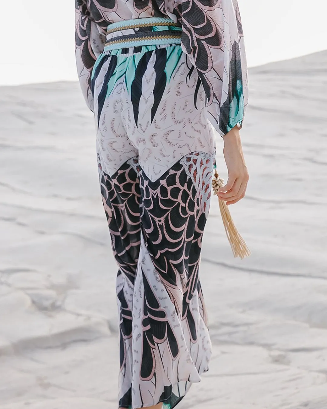 Pantalons>Mes Demoiselles Paris Pantalon Bart Turquoise