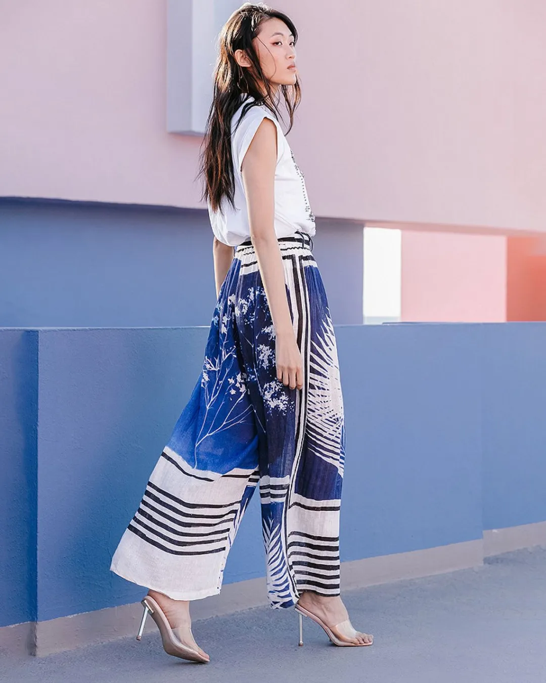 Pantalons>Mes Demoiselles Paris Pantalon Cilos Bleu