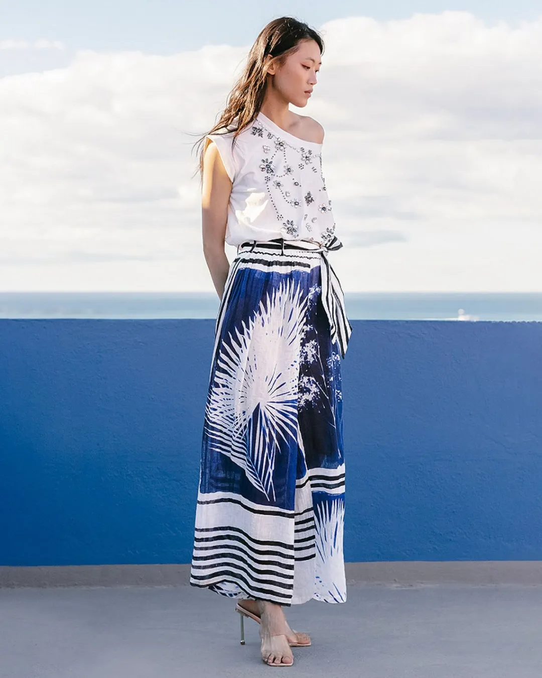 Pantalons>Mes Demoiselles Paris Pantalon Cilos Bleu