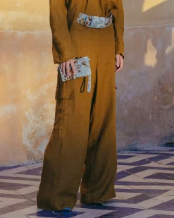 Pantalons>Mes Demoiselles Paris Pantalon Cyr Bronze