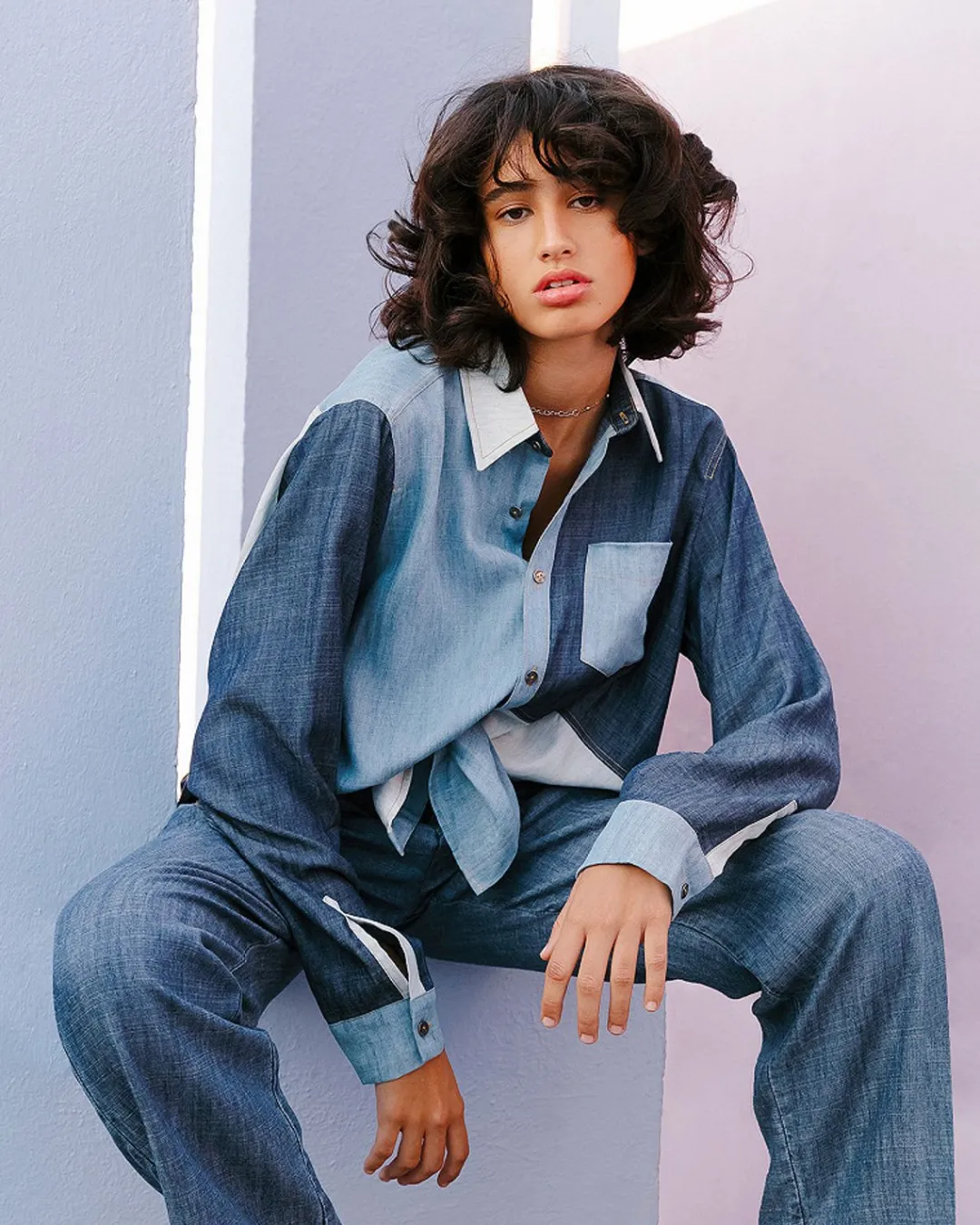 Pantalons>Mes Demoiselles Paris Pantalon Daly Denim