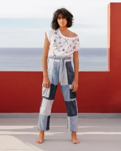 Pantalons>Mes Demoiselles Paris Pantalon Dante Denim