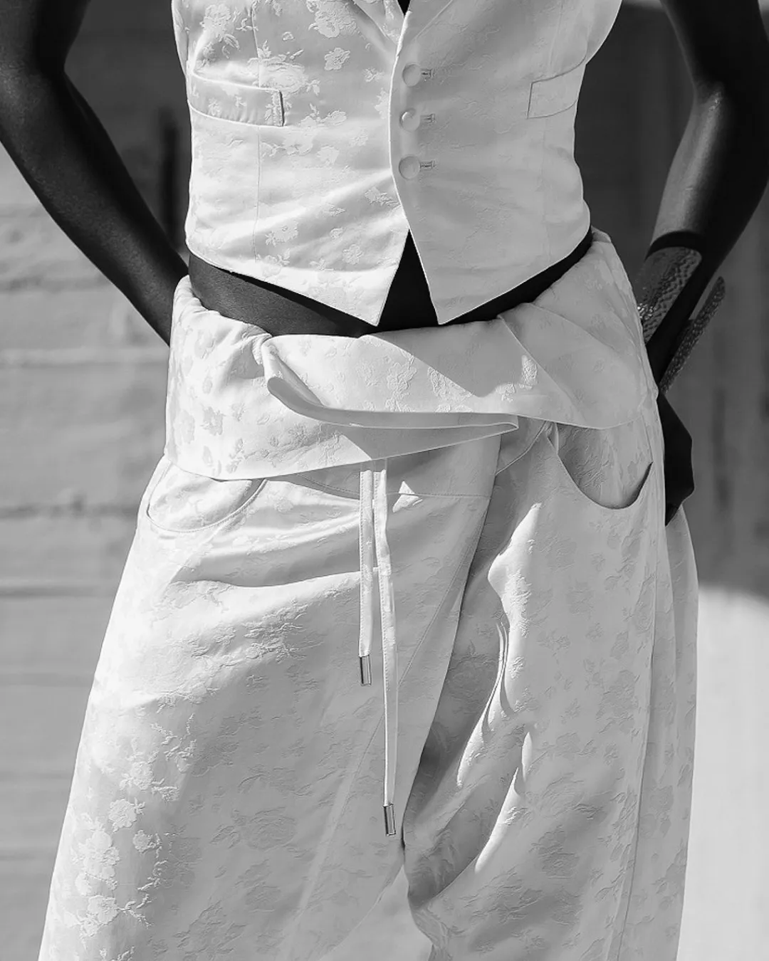 Pantalons>Mes Demoiselles Paris Pantalon Disarouel Ivoire