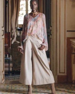Pantalons>Mes Demoiselles Paris Pantalon Paline Sable