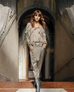 Pantalons>Mes Demoiselles Paris Pantalon Salsa Kaki