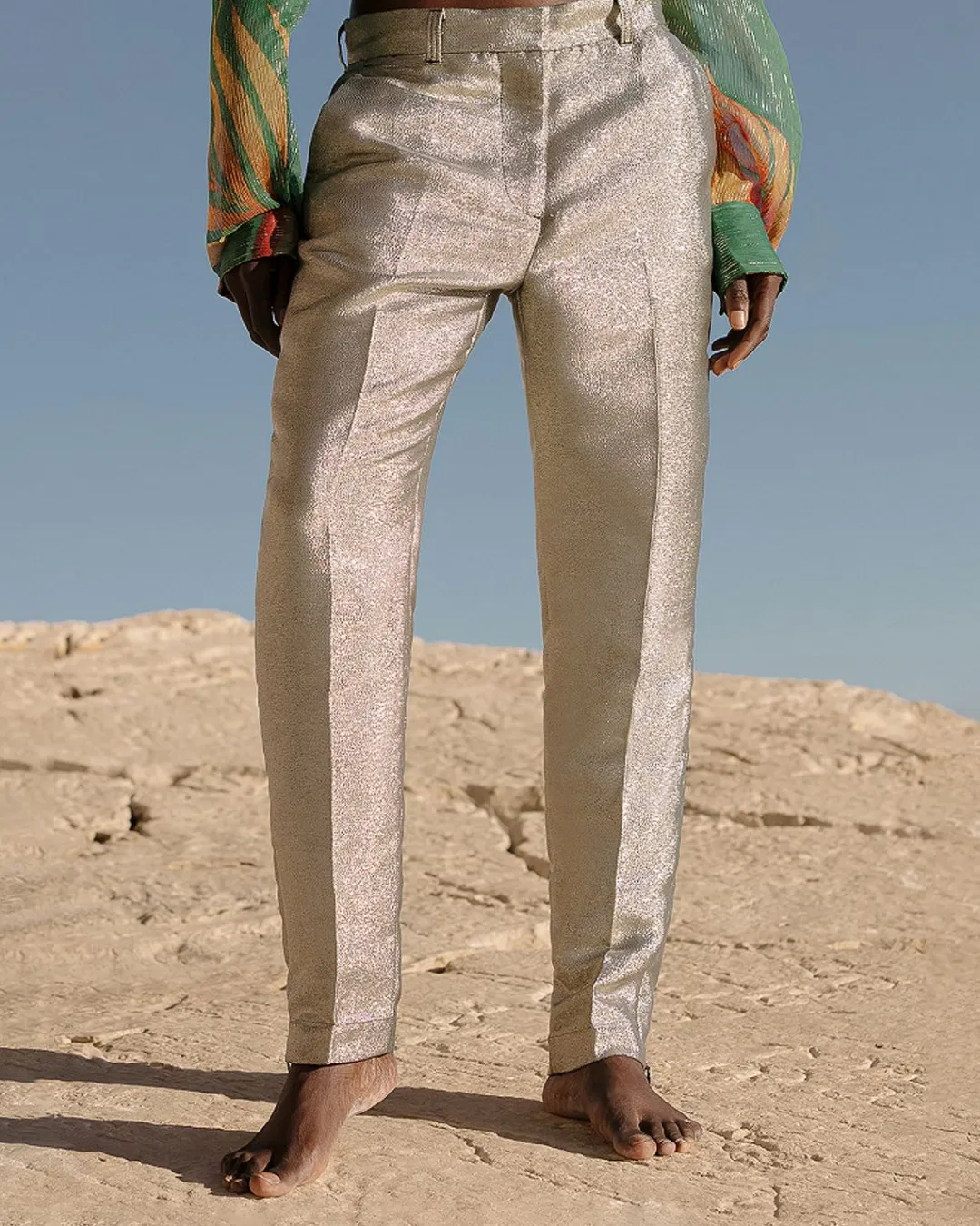 Pantalons>Mes Demoiselles Paris Pantalon Sanders Argent