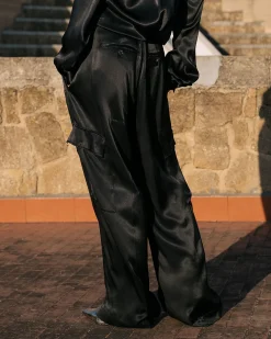 Pantalons>Mes Demoiselles Paris Pantalon Silma Noir