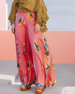 Pantalons>Mes Demoiselles Paris Pantalon Wants Imprime Fleuri