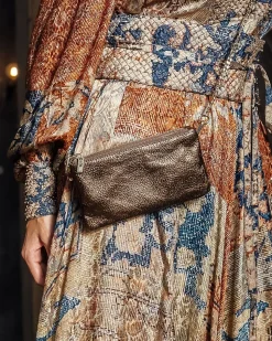Accessoires>Mes Demoiselles Paris Pochette Icaro Bronze