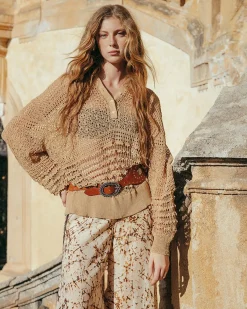Pulls & Gilets>Mes Demoiselles Paris Pull Rapha Camel