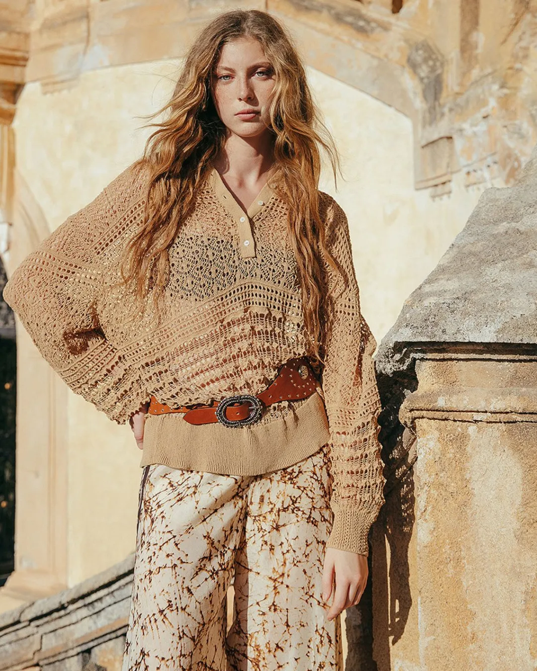 Pulls & Gilets>Mes Demoiselles Paris Pull Rapha Camel