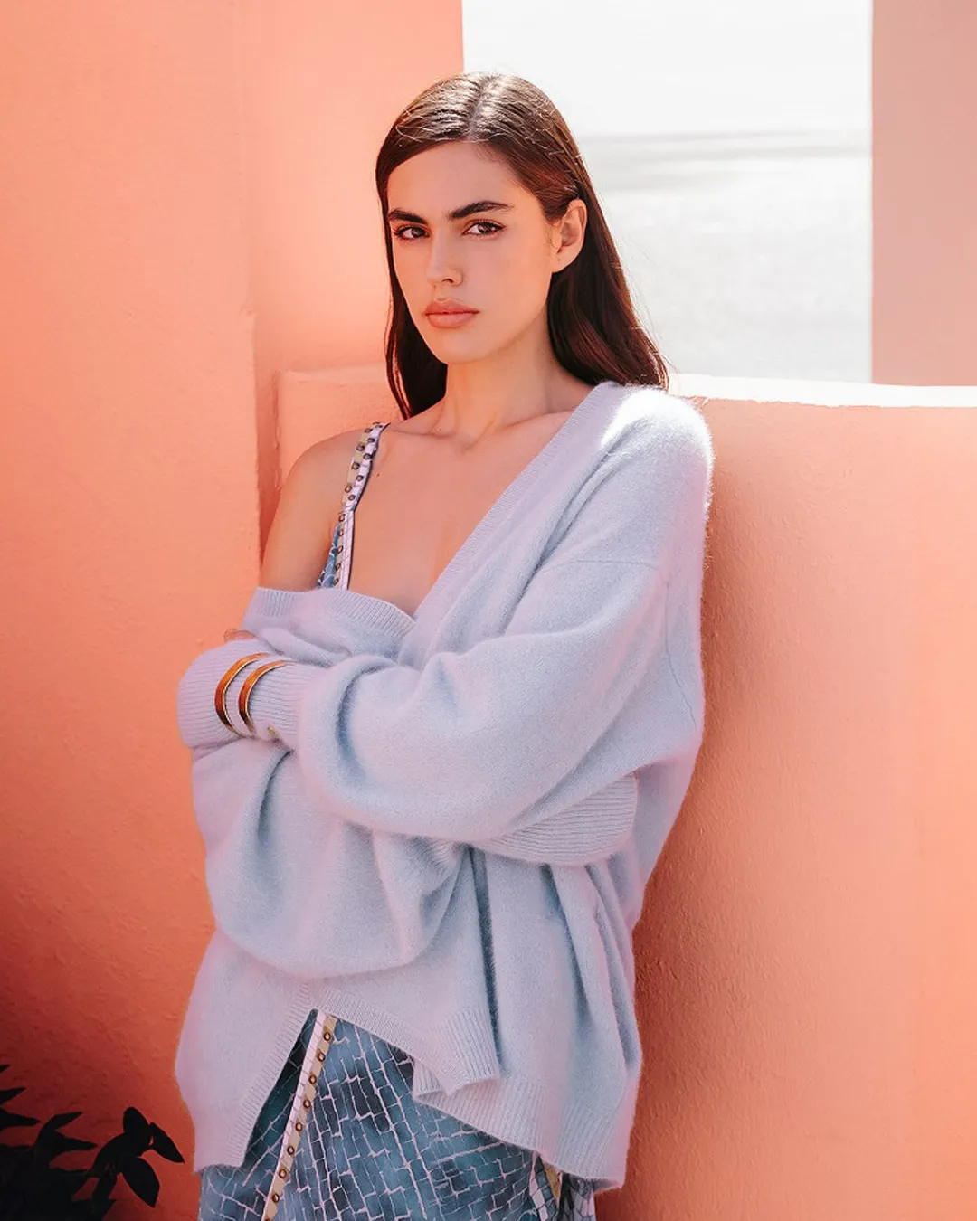 Pulls & Gilets>Mes Demoiselles Paris Pull Riley Bleu Ciel