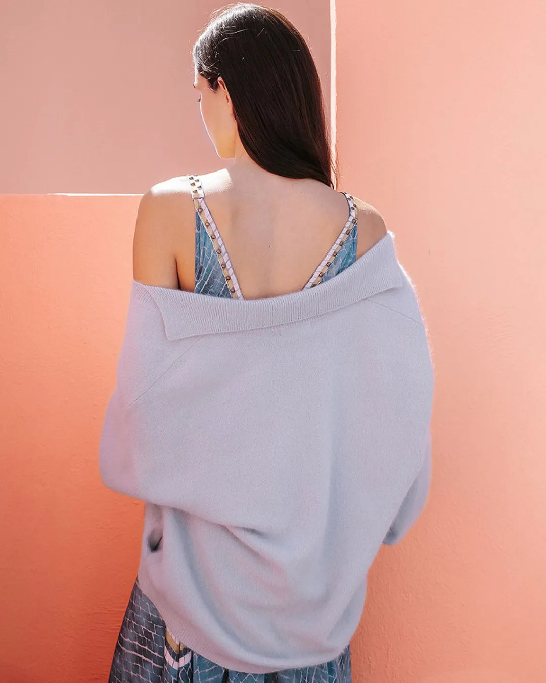 Pulls & Gilets>Mes Demoiselles Paris Pull Riley Bleu Ciel
