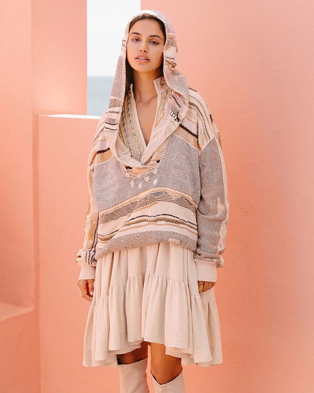 Pulls & Gilets>Mes Demoiselles Paris Pull Waki Ecru