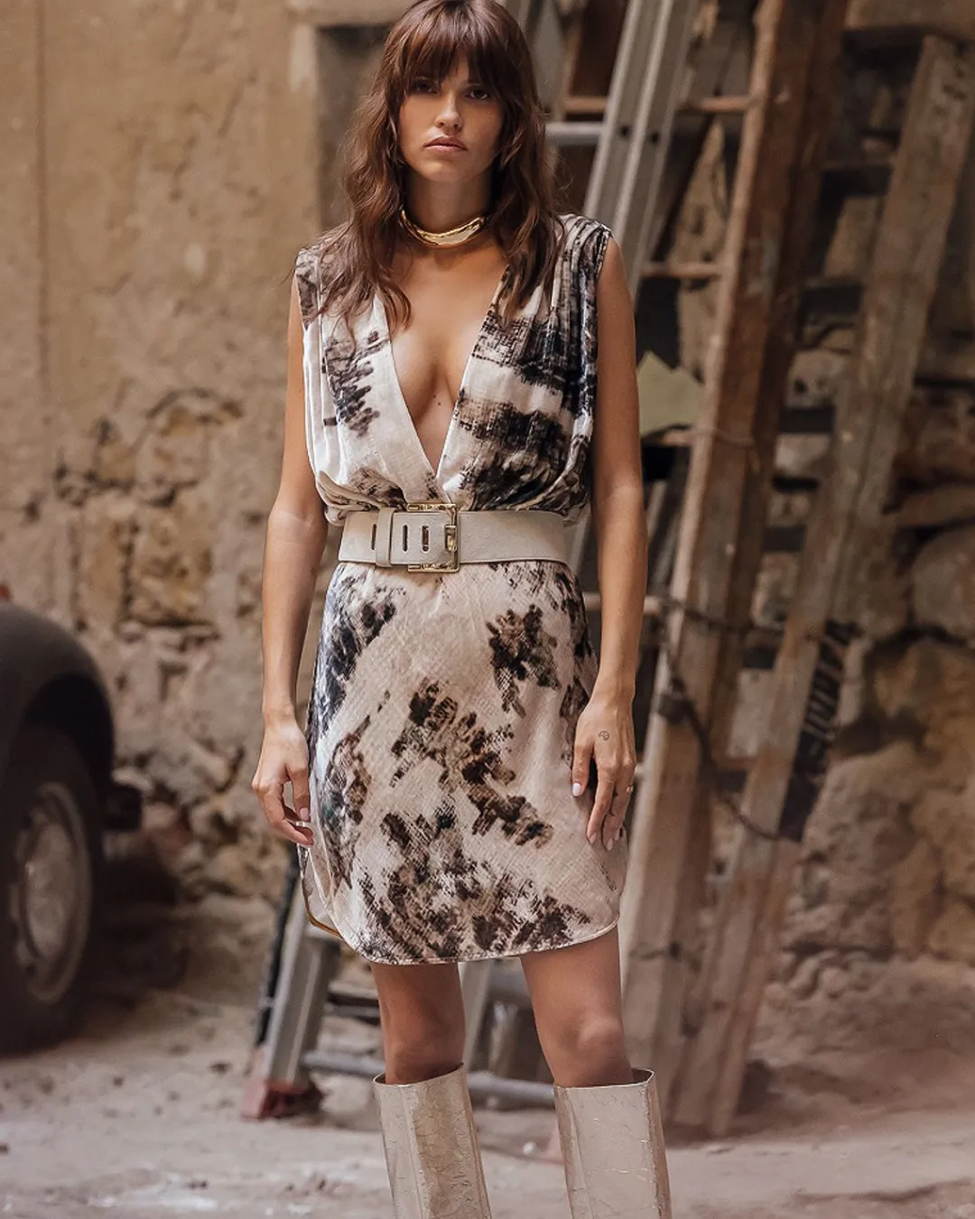 Robes & Jupes>Mes Demoiselles Paris Robe Arenzo Kaki