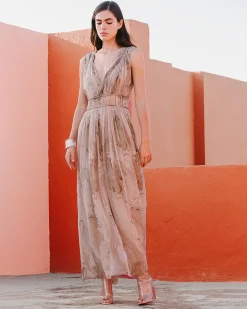 Robes & Jupes>Mes Demoiselles Paris Robe Cassia Bois Texture