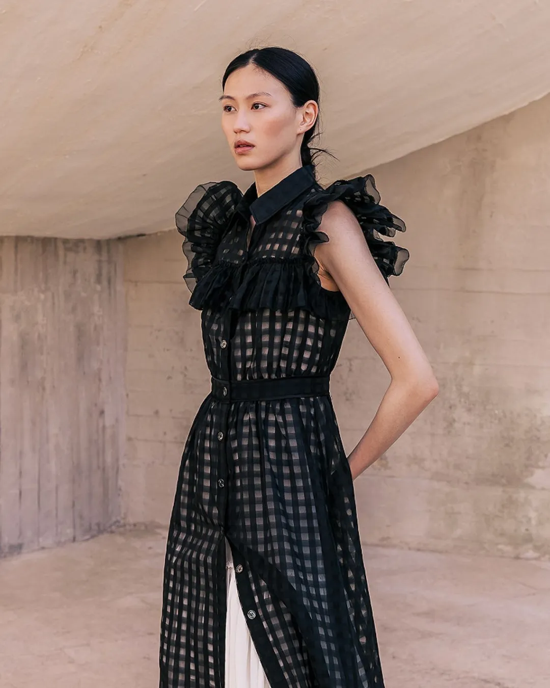Robes & Jupes>Mes Demoiselles Paris Robe Cesday Noir / Ecru