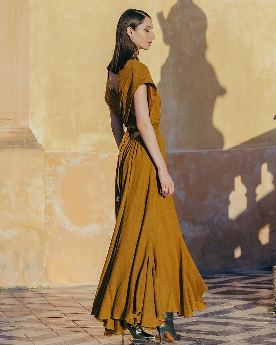 Robes & Jupes>Mes Demoiselles Paris Robe Clara Bronze