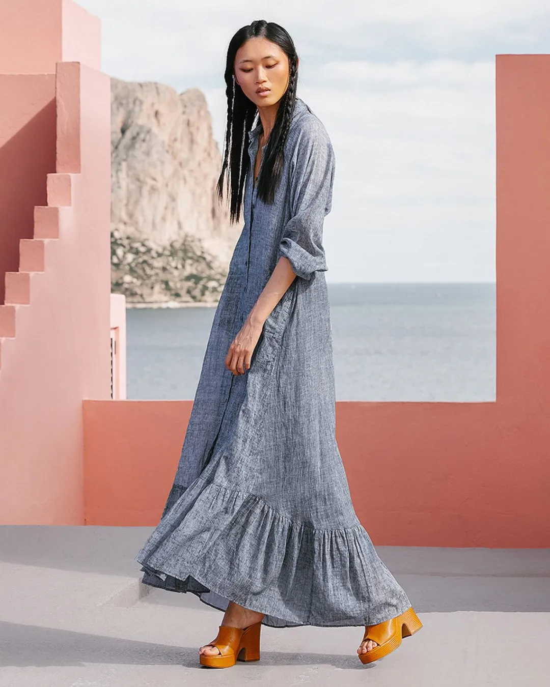 Robes & Jupes>Mes Demoiselles Paris Robe Damy Bleu