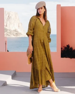 Robes & Jupes>Mes Demoiselles Paris Robe Damy Bronze