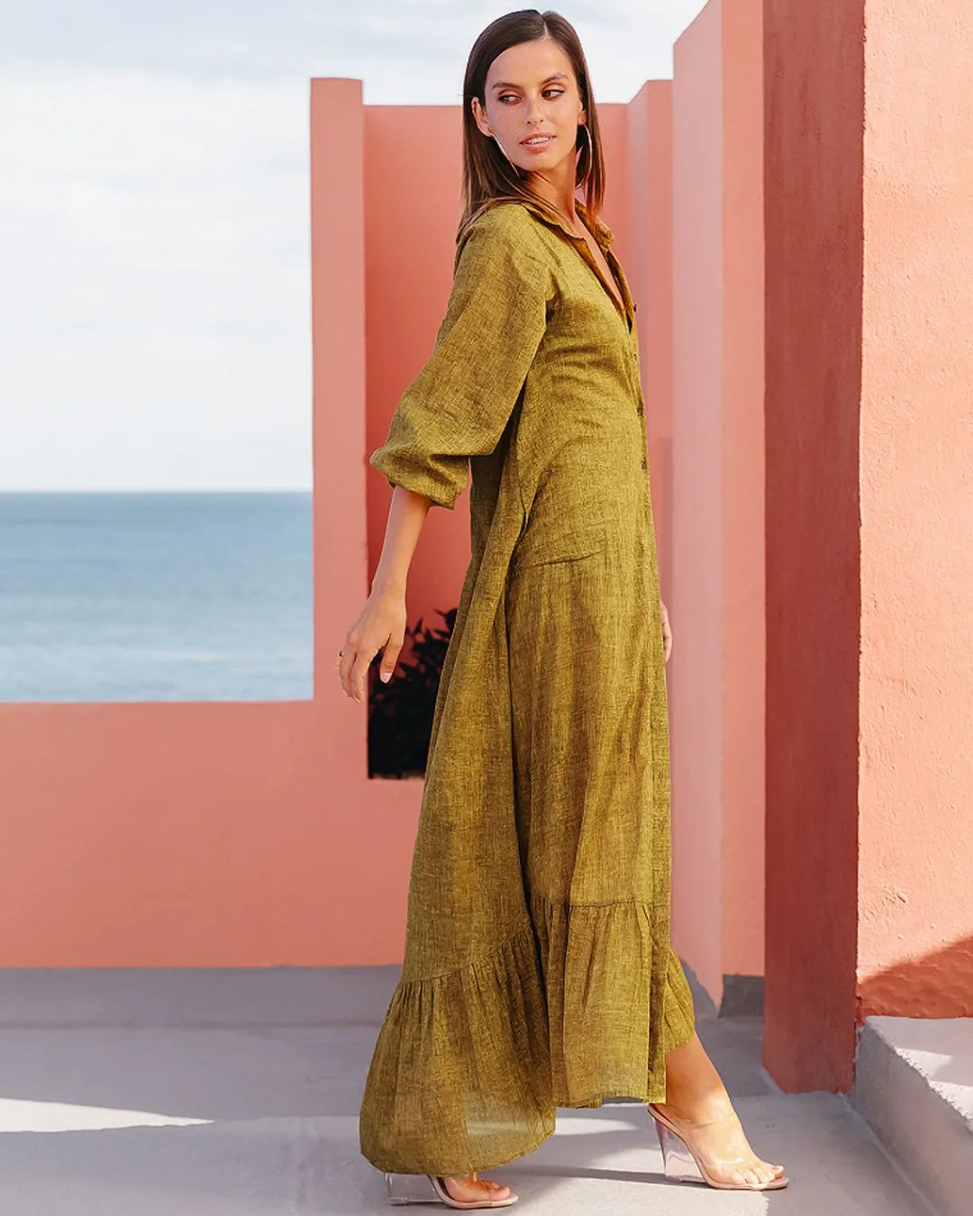 Robes & Jupes>Mes Demoiselles Paris Robe Damy Bronze