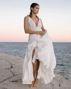 Robes & Jupes>Mes Demoiselles Paris Robe Doperni Blanc