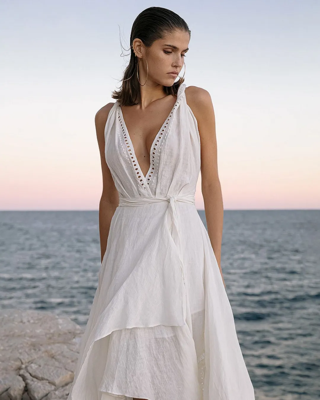 Robes & Jupes>Mes Demoiselles Paris Robe Doperni Blanc